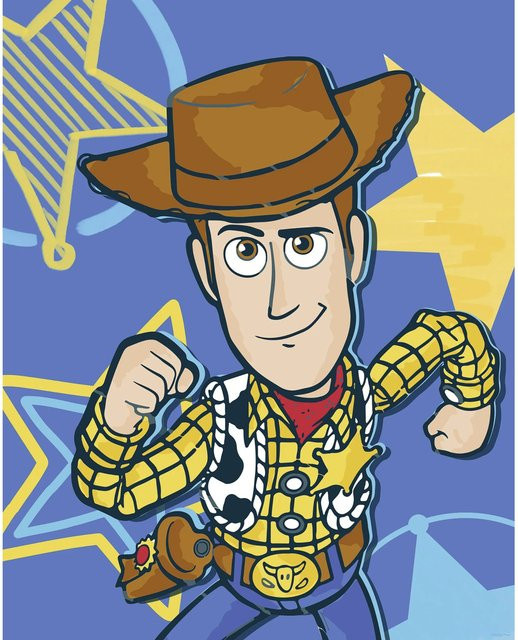 Komar Wandbild Disney Pixar Toy Story Woody Blau B: 40 cm, H: 50 cm - Bild 1