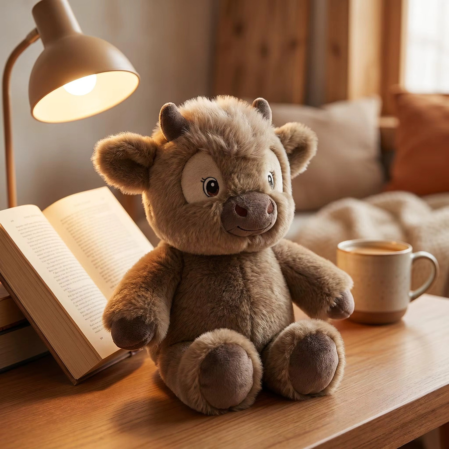 blushbear Kuh-Plüschtier, braun, 40 cm, kann laufen - Bild 5