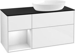V&B Waschtischunterschrank Finion in Weiß lackiert, Breite: 120 cm, Tiefe: 50,1 cm, Höhe: 50,1 cm - Bild 1