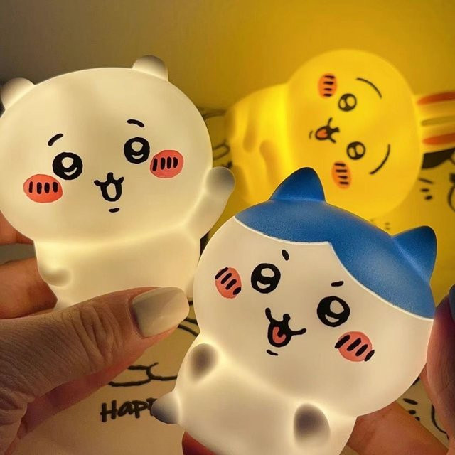 Bandai jiyiLED Nachtlicht Usagi Hachiware Silikonlampe mit sanftem Licht für Kinder und Fans - Bild 1