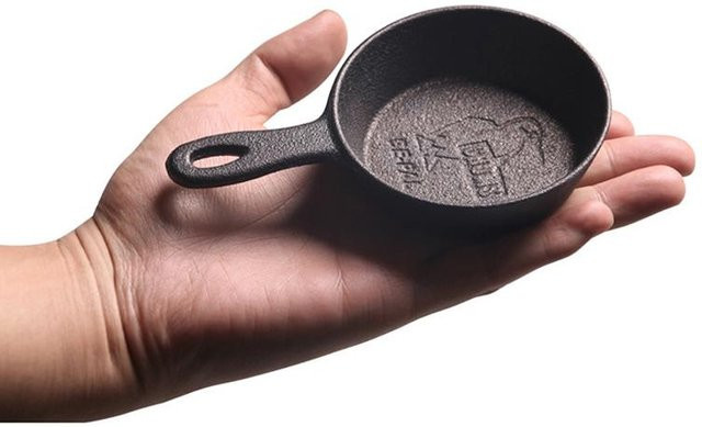 Gauze House Mini-Ei Bratpfanne aus Gusseisen mit Antihaftbeschichtung, Schwarz, Durchmesser: 8,5 cm - Bild 1