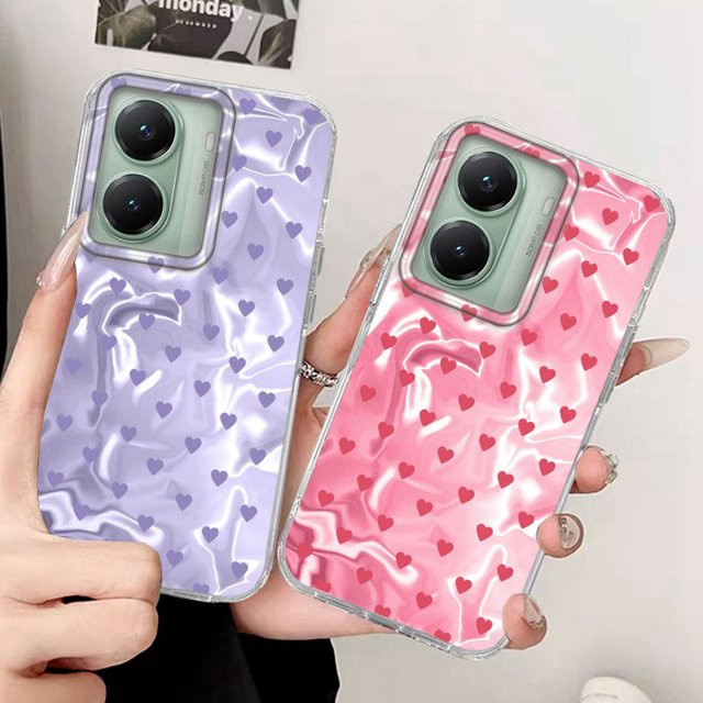 INS Handyhülle mit buntem Herz-Print für Xiaomi Poco X7 X6 X5 M6 C65 C61 M5S 15T 13T 14T Pro 11 Lite in Multicolor - Bild 1