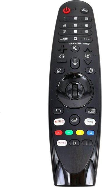 LG Voice Magic 4K Smart TV Fernbedienung AN-MR19BA in Schwarz für Modelle 75UM7600PTA, 86UM7600PTA, UM7000PLC und UM7400 - Bild 1