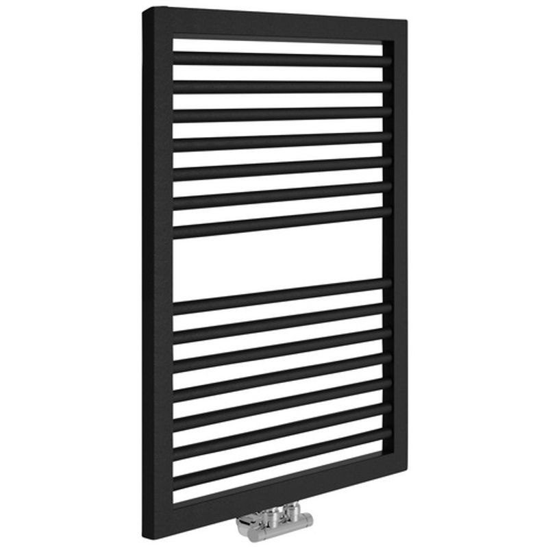 Sanotechnik Badheizkörper Rimini Handtuchhalter Anthrazit mit Mittelanschluss B/H/T: 60 x 82,3 x 3 cm - Bild 2