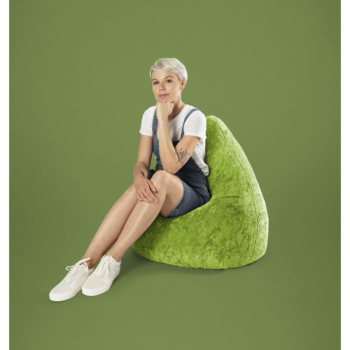 Sitting Point Sitzsack Fluffy XL, Grün, B/H: 70 x 110 cm - Bild 2
