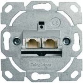 Telegärtner Anschlussdose AMJ45 8/8 Klasse E in Silber - Bild 1