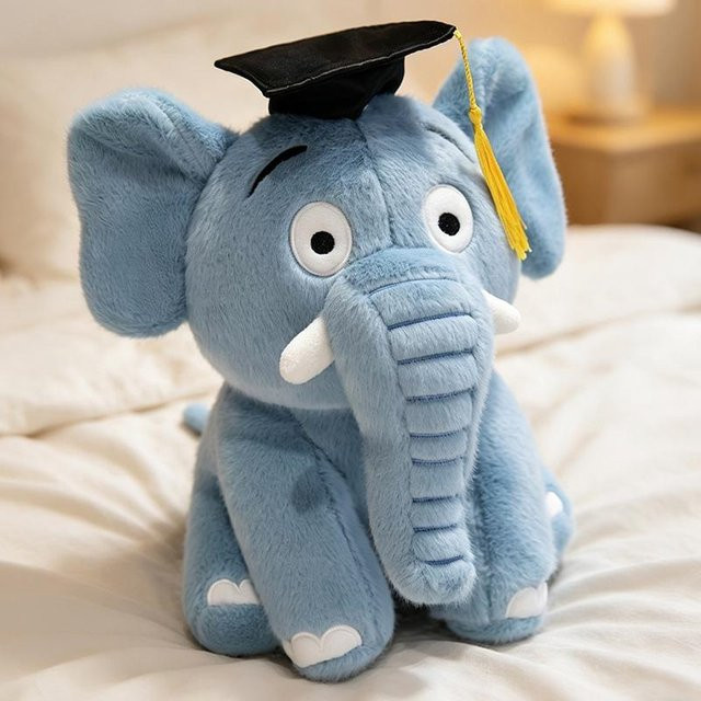 Yiran Health & Beauty Abschluss Doktor Elefant Plüschtier, 20cm - Bild 1