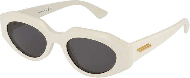 Bottega Veneta BV1031S003 Sonnenbrille Cat Eye, Weiß, Unisex, Vollrand - Bild 1