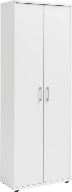 Möbelpartner Aktenschrank Tiger XL in Weiß mit 2 Flügeltüren und internen Regalböden, Höhe: 182 cm, Breite: 65 cm, Tiefe: 34 cm - Bild 1
