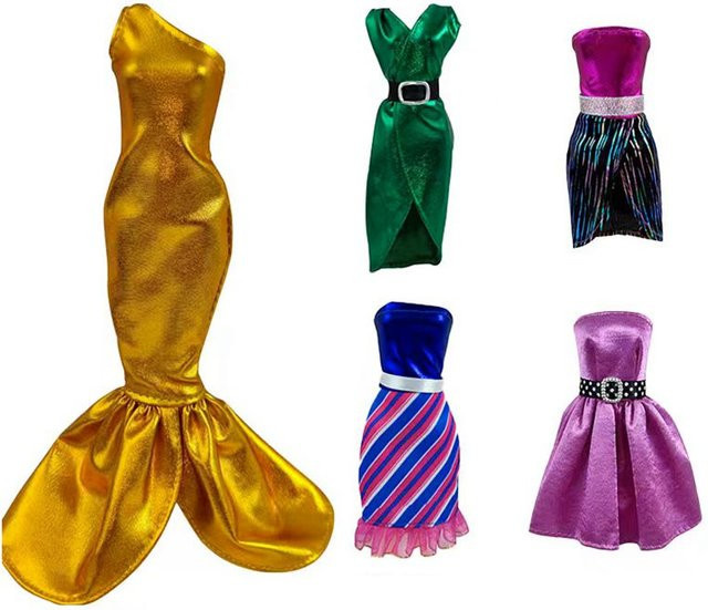 Barnewa Puppenkleidung, Modisches Kleid, Puppenzubehör, Fantasy, Bunt / Mehrfarbig - Bild 1