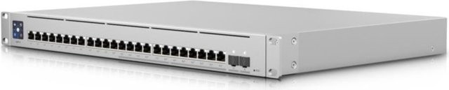 Ubiquiti UniFi Switch Enterprise 24 PoE Managed Gigabit Switch, 24x RJ-45, 2x SFP+, 400W, Silber - Bild 1