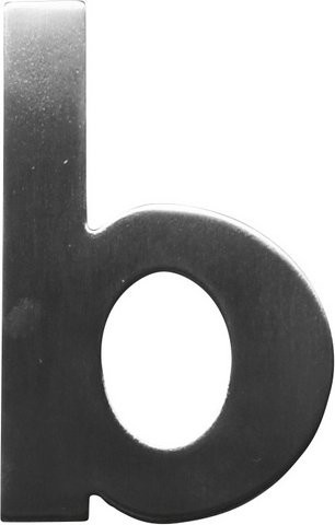 ALPERTEC Hausnummer aus Edelstahl in Silber, B/T/H: 11,7 x 1,8 x 17,0 cm - Bild 1
