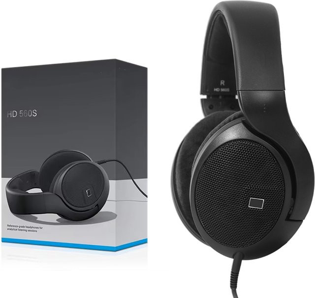 Sennheiser HD 560S Open-Back Over-Ear Studio-Monitor-Kopfhörer in Schwarz mit 3,5 mm Klinkenanschluss - Bild 1