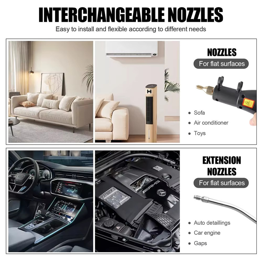 Podofo Handgehaltener Hochdruck-Dampfreiniger mit 5 Temperaturstufen für Küche, Badezimmer und Auto - Bild 3