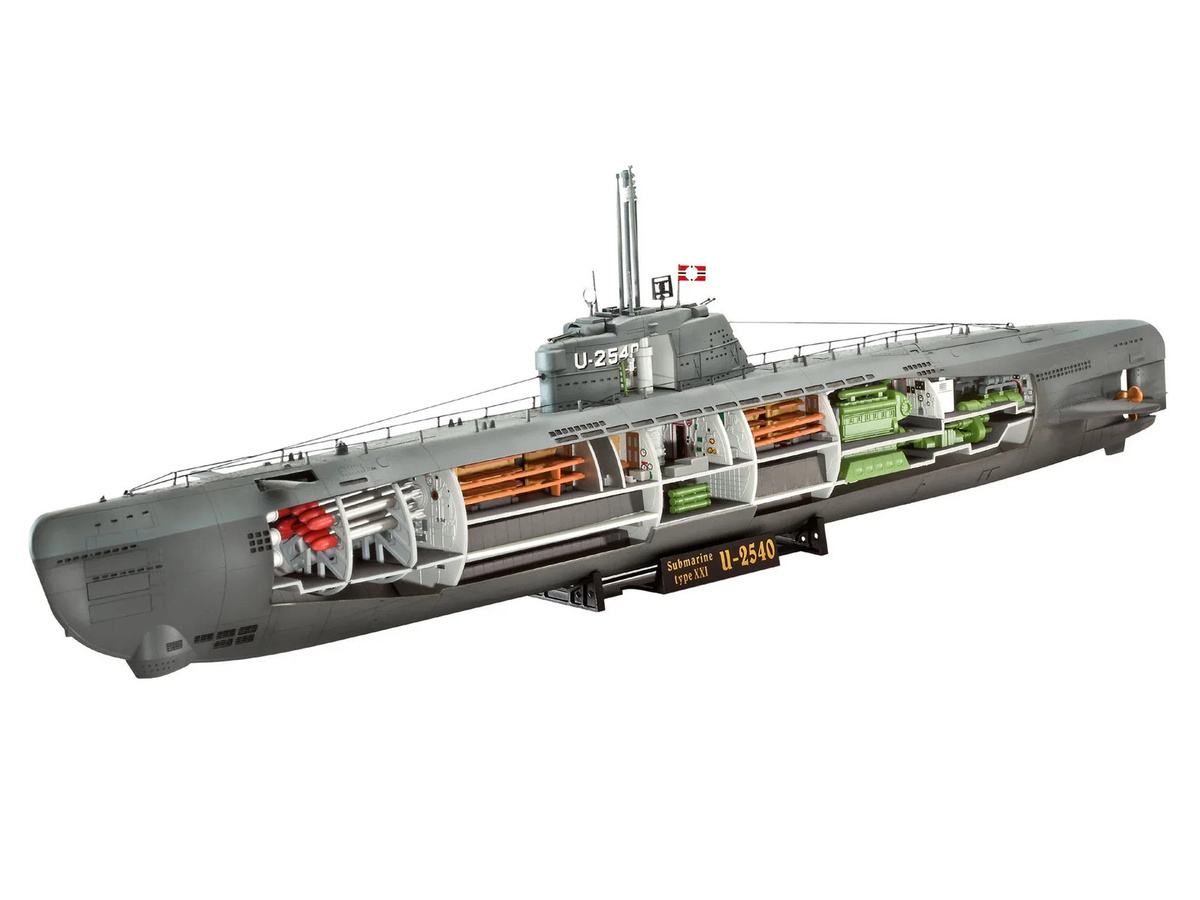 Revell U-Boot Typ XXI mit Interieur Grau - Bild 2