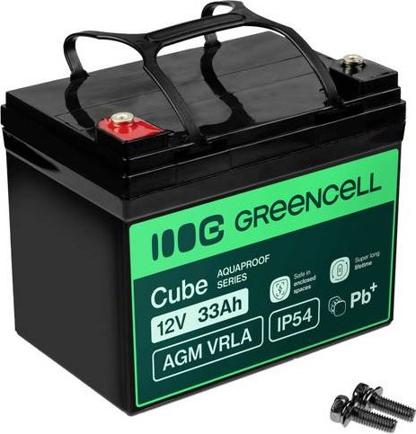 Green Cell AGM Bleiakku GC-AGM12V33AH-J in Schwarz, 12V, 33Ah - Bild 1
