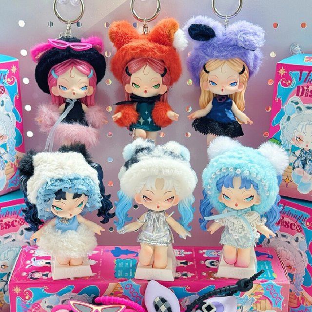 DODO NAMI Midnight Disco Serie Vinyl Blind Box Nette Nami Puppe als Desktop Ornament und Schlüsselanhänger in Multicolor - Bild 1