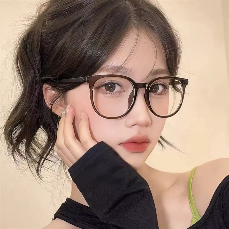 KLASSNUM Korrektionsbrille, Vollrand, rund, Kunststoff, transparent, braun, Damen, Blaulichtfilter - Bild 2