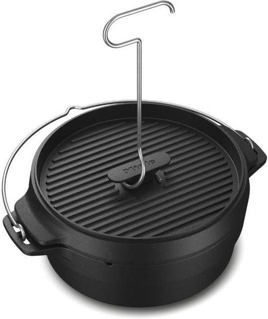 DutchMaster Dutch Oven aus Edelstahl in Schwarz für das Outdoor-Kochen - Bild 1
