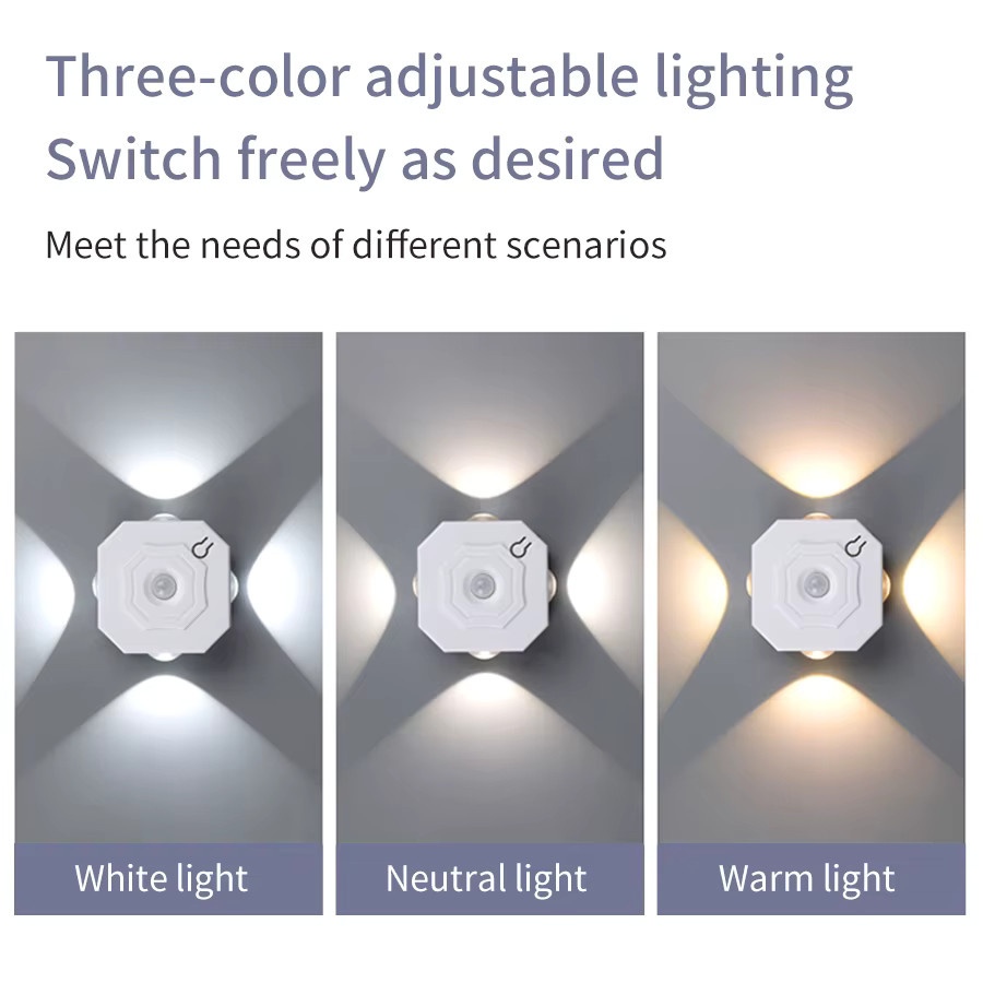 GGBEE LED-Schrankleuchte mit Bewegungssensor, wiederaufladbar und magnetisch, dimmbar, Farbe: Weiß - Bild 2