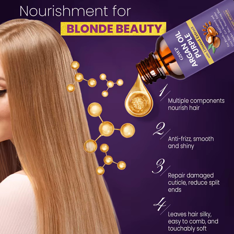GSWP Purple Argan Oil, Haaröl für strapaziertes Haar - Bild 2