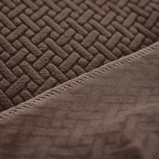Yiran Furniture Gestrickter Stretch-Sofabezug für Relax-Sessel, rutschfest, Jersey-Material, 1-Sitzer, Beige/Grau/Blau/Braun - Bild 1