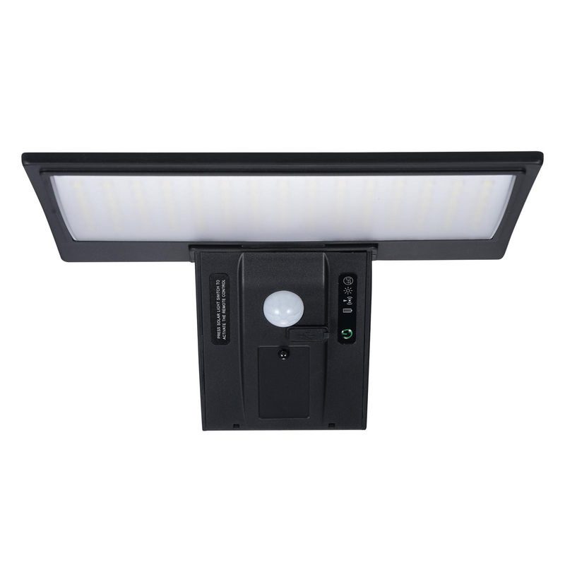 TOMTOP JMS Solar Wand Lampe mit 90 LEDs, PIR Bewegungsmelder und Dämmerungssensor, Schwarz, 6000K Kaltweiß - Bild 3