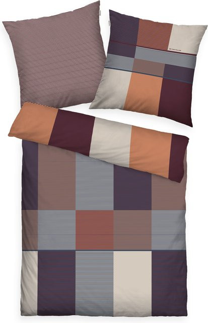 TOM TAILOR Bettwäsche aus Mako-Satin mit modernem Grafik-Design in Multicolour - Bild 1