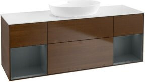 V&B Waschtischunterschrank Finion mit Wandbeleuchtung in Weiß, Breite: 160 cm, Tiefe: 50,1 cm, Höhe: 50,1 cm - Bild 1