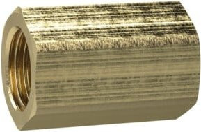 Riegler Muffe mit Außensechskant M5, SW 8, Messing, Gold - Bild 1