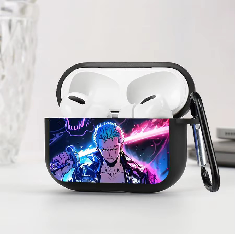 Schutzhülle im One Piece Classic Zoro Design für Apple AirPods 1 2 3 Pro Pro 2 4 Pro 3 in Multicolour - Bild 2