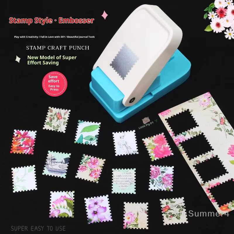 Rechteckiger Briefmarken-Stanzhebel aus Kunststoff für Scrapbooking und Bastelarbeiten - Bild 2