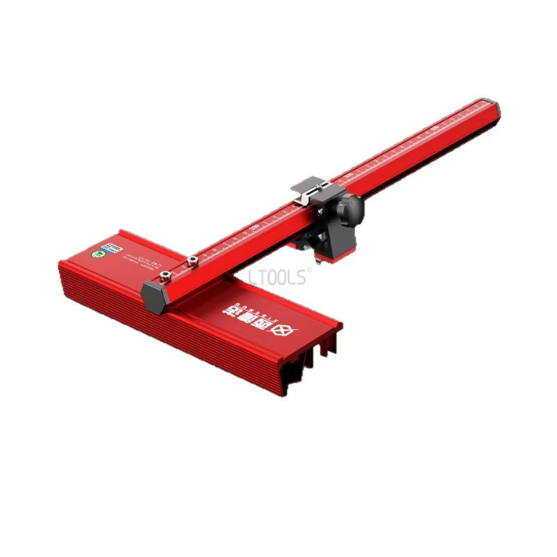 LTOOLS T-förmiges Fliesenschneidewerkzeug mit Rollen in Rot, verstellbares manuelles Glas- und Bodenschneidemesser - Bild 4