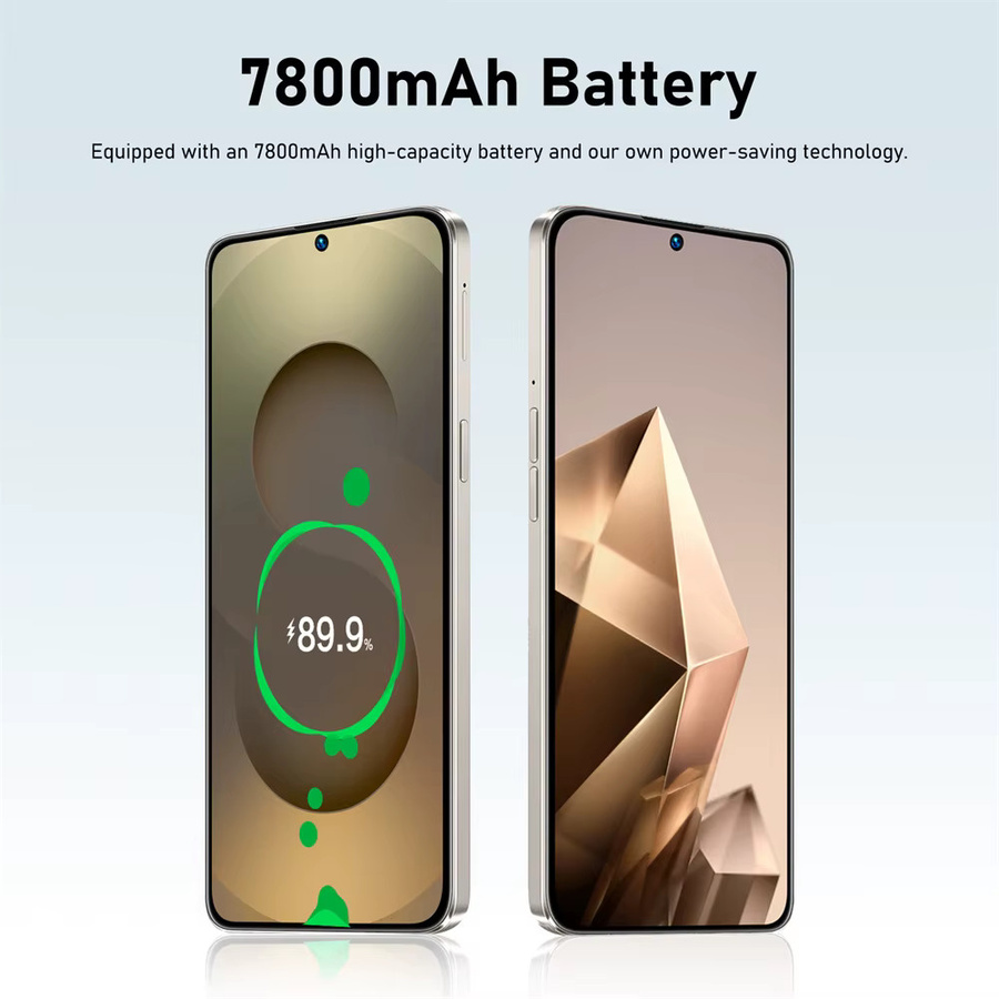 CHOTOG S26 Ultra Smartphone mit 7,3 Zoll Display, Android 15, 5G, Dual-SIM und 7800mAh Akku, Farbe: Blau, Globale Edition - Bild 3