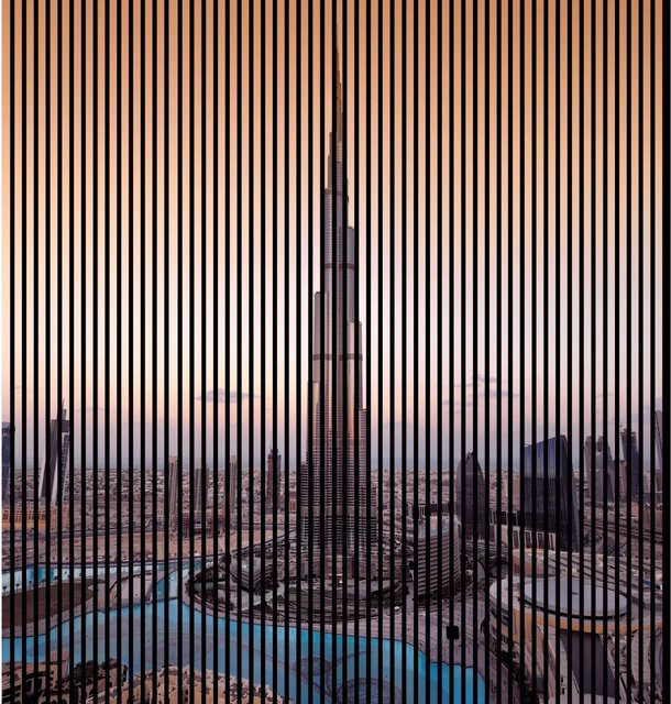 FN Acustico Akustikplatte Dubai 1 aus PET und MDF foliert, Bunt, H x B x T: 2.400 x 2.253 x 19 mm - Bild 1