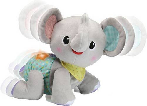 VTech Krabbel-mit-mir-Elefant Plüsch mit kindersicherem Batteriefach - Bild 1