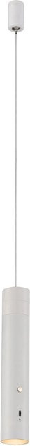 Just Light LED-Akku-Pendelleuchte Attach Weiß, dimmbar, höhenverstellbar, Durchmesser: 16 cm, Höhe: 120 cm - Bild 1