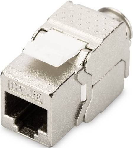 Digitus DN-93512 RJ45-Einbaumodul Keystone CAT 5e geschirmt in Silber für Ethernet/LAN - Bild 1