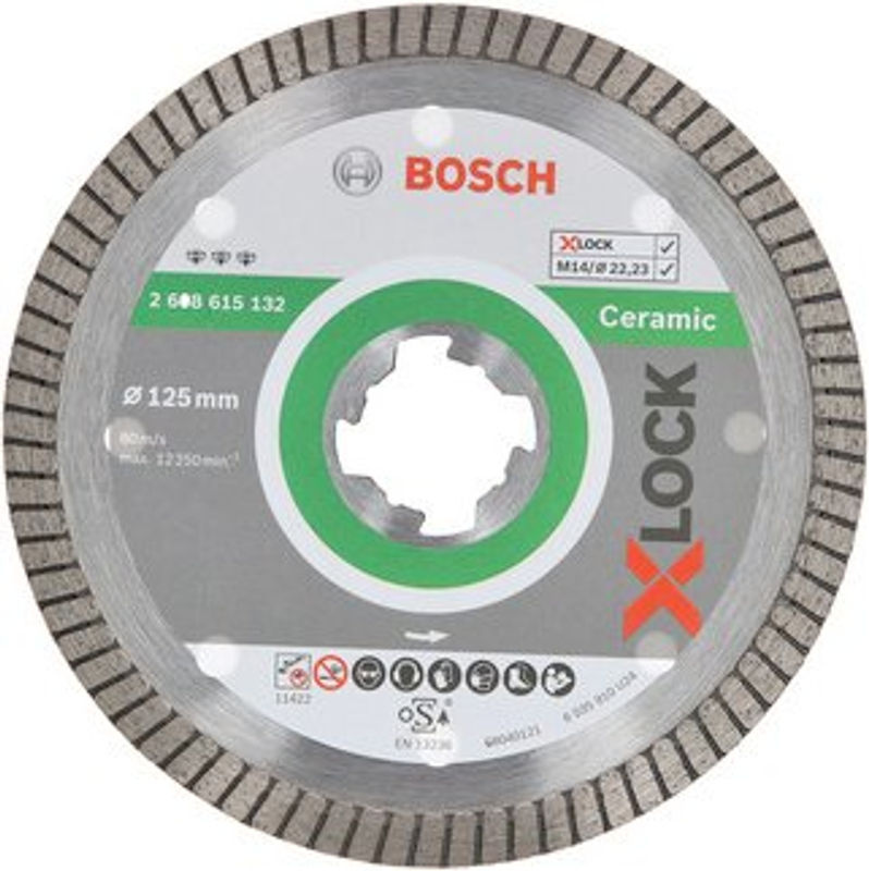 Bosch Diamanttrennscheibe Best for Ceramic Extra Clean Turbo in Silber, Durchmesser: 125 mm, Bohrung: 22,23 mm, Dicke: 1,4 mm - Bild 2
