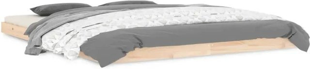vidaXL Massivholzbett aus Kiefernholz in Braun, B/T/H: 160 x 200 x 164 cm - Bild 1