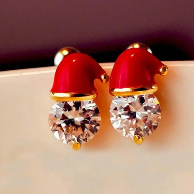 Huitan Ohrstecker, Gold, Zirkonia, Damen - Bild 1