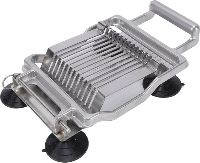 Fishine Käseschneider und Butterhobel aus Aluminiumlegierung in Grau mit rutschfester Basis - Bild 1