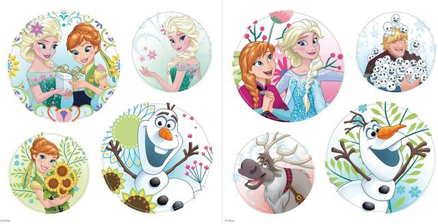 Komar Fenstersticker Frozen Springday für Kinder, Mehrfarbig, B/H: 30 x 30 cm - Bild 1
