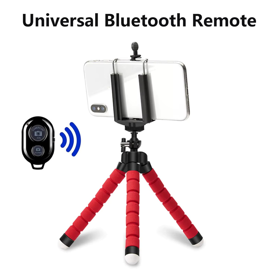 MAX Flexibles Mini Octopus Stativ in Schwarz für GoPro und Action Cameras - Bild 5