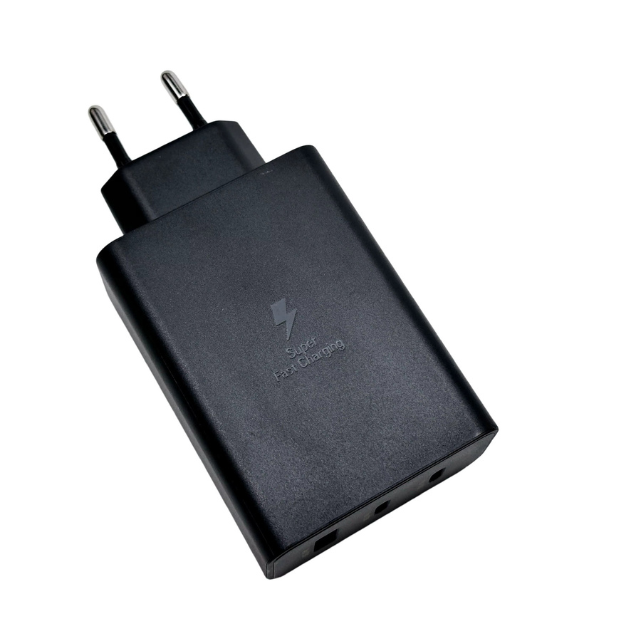 Samsung 65W Ladegerät mit 3 USB-Ports in Schwarz für Galaxy S26 S25 Ultra Plus S24 S23 S22 und Z Flip Serie inklusive 5A Kabel - Bild 3