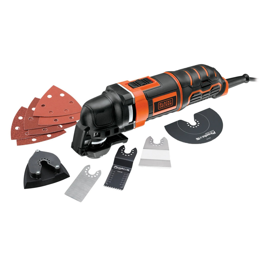 Black+Decker Multifunktionswerkzeug MT300KA in Schwarz inklusive 11-teiligem Zubehörset und Case - Bild 2