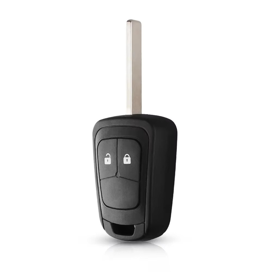 Keyyou 10er Set Ersatzgehäuse für Autoschlüssel in Schwarz passend für Chevrolet Aveo, Opel Camaro, Cruze, Equinox, Impala, Malibu und Sonic - Bild 2