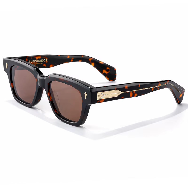Sunshador Sonnenbrille, Square, Vollrand, Acetat, Unisex - Bild 1
