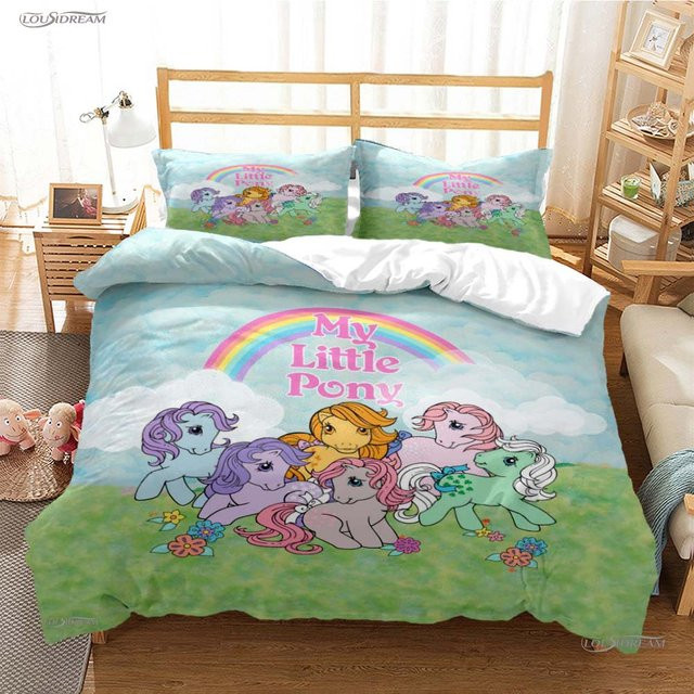 My Little Pony Bettwäsche-Set mit Bettbezug und Kissenbezug, Mehrfarbig, B/H: 135 x 200 cm oder B/H: 150 x 200 cm - Bild 1