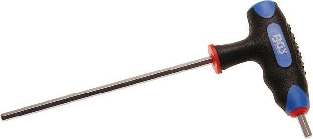 BGS Innensechskant-Schraubendreher mit T-Griff und seitlicher Klinge, 5 mm, Schwarz - Bild 1